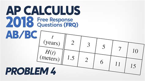 2016 AP Calculus AB & AP Calculus BC Exam Free Response Question 3Accumulation function with Second Fundamental Theorem of Calculus (2nd FTC). . 2018 ap calc bc frq